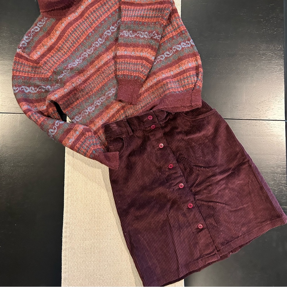 90’s vintage Eddie Bauer corduroy skirt